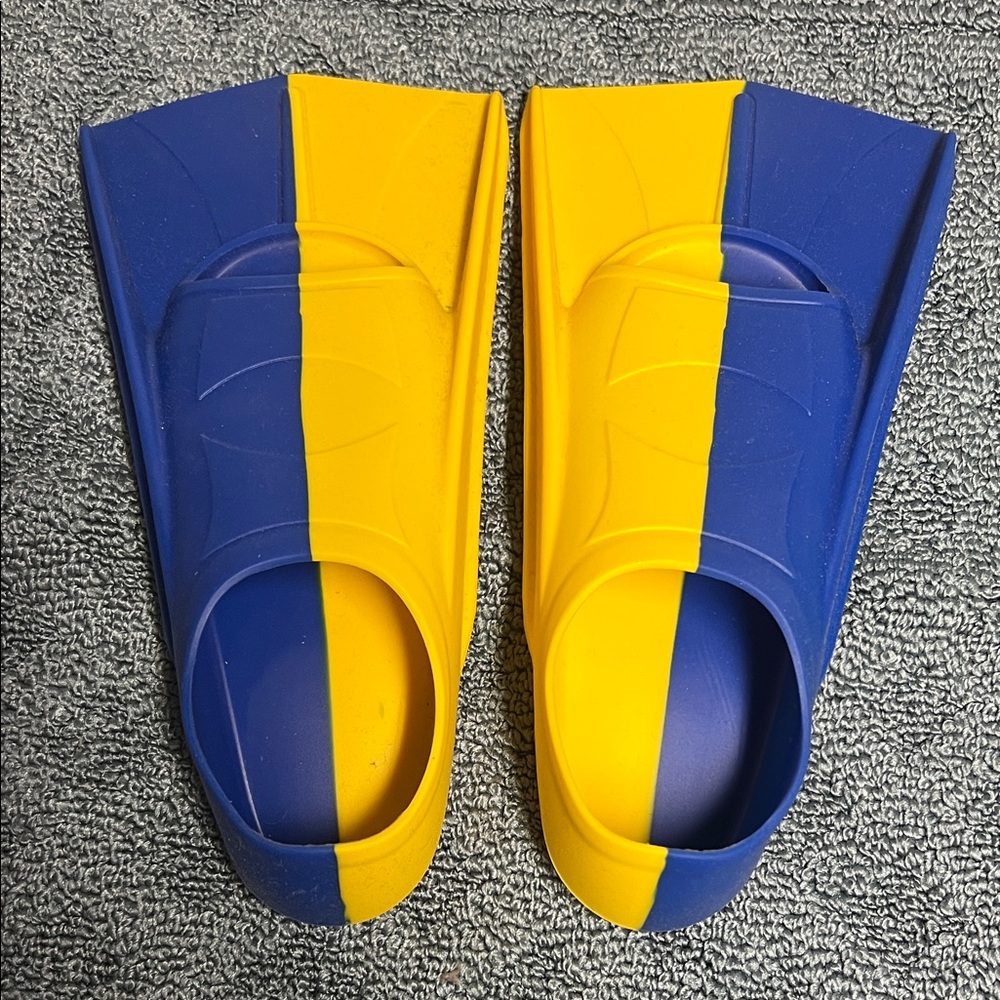 Kids Blue & Yellow Swim Fins / Flippers